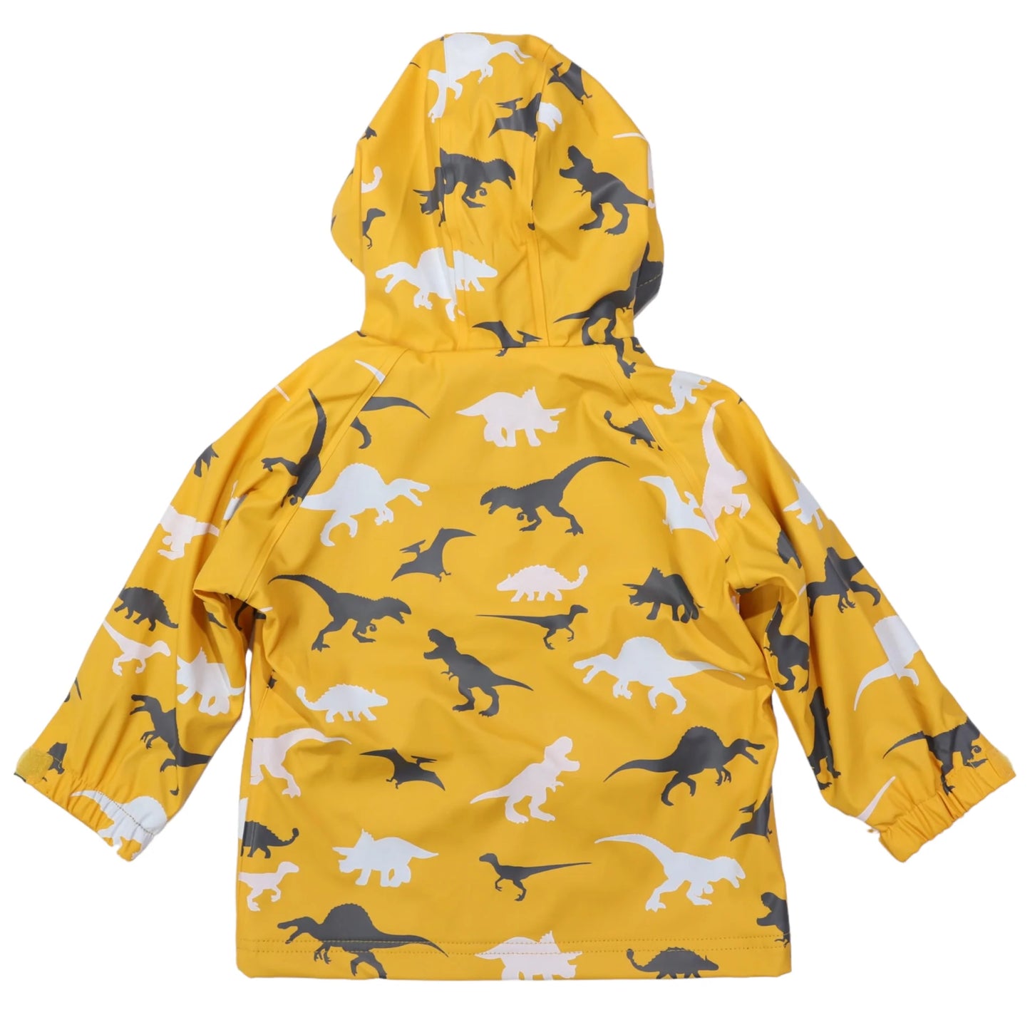 Colour Change Raincoat - Dinosaur Yellow