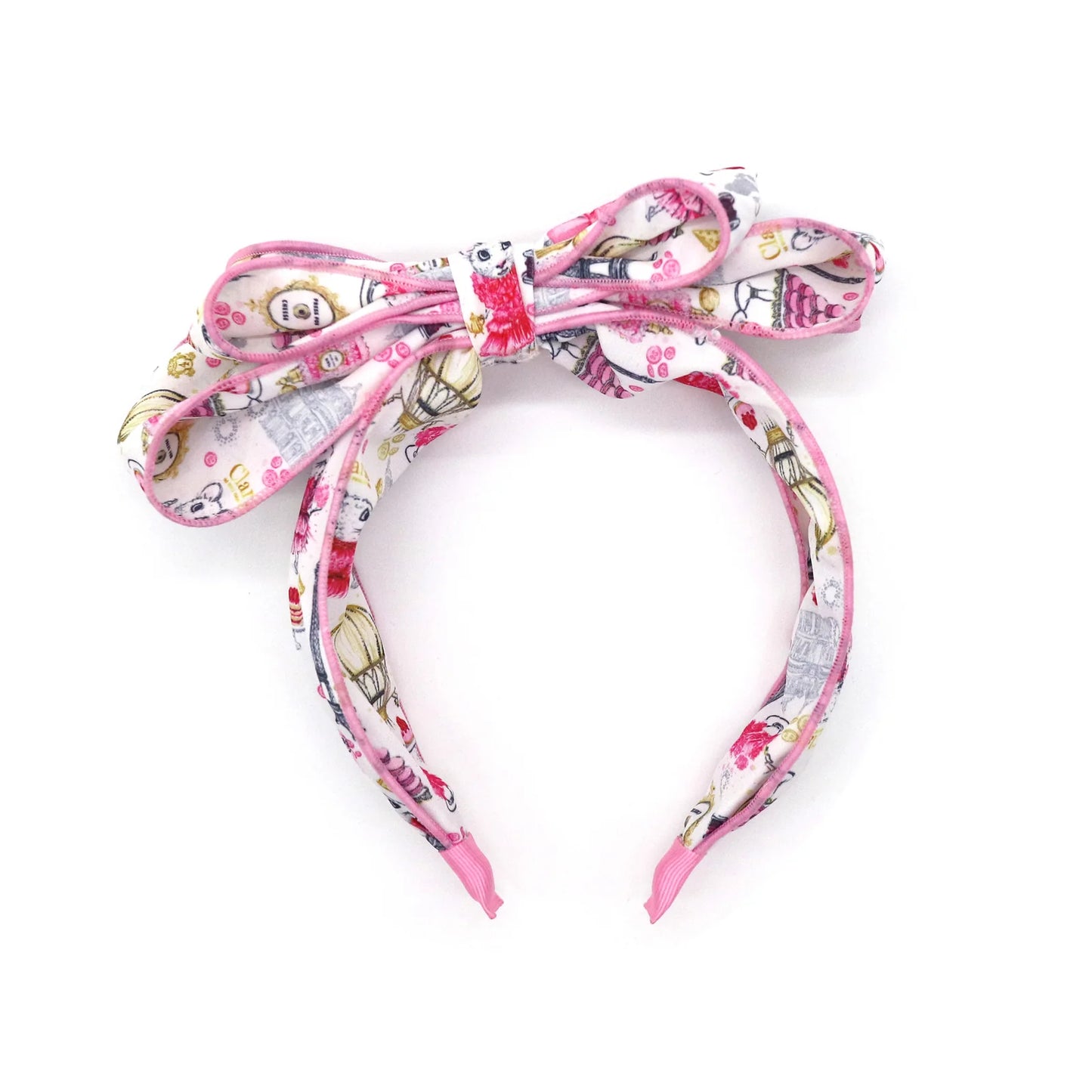 Claris - The Chicest Mouse In Paris™ Fashion Print Headband With Bow