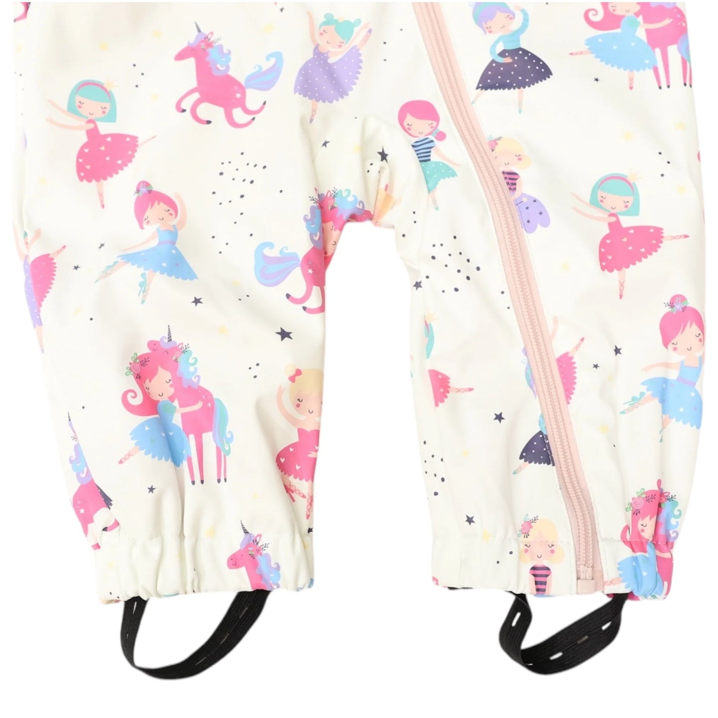 Rain Suit Dancing Unicorns - Cream
