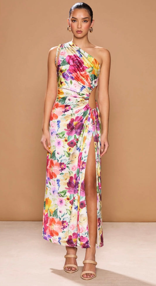 Nour  Dress - Floreale Watercolour