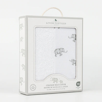 Jersey Change Mat Cover - Watercolour Elephant
