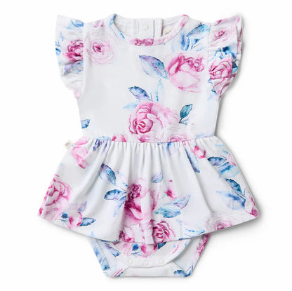 Lilac Skies Short Sleeve Organic Dress