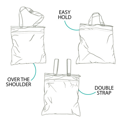 Premium Double Pocket Wet Bag - Yakaarn Print