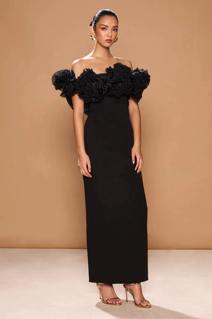 Sorrento Gown - Black Noir