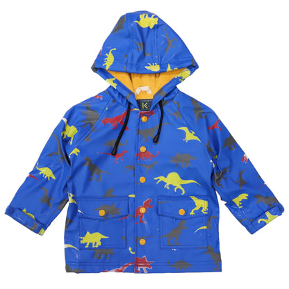 Raincoat - Colour Change Dinosaur - Blue