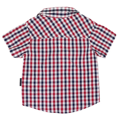 Short Sleeved Shirt Red Check