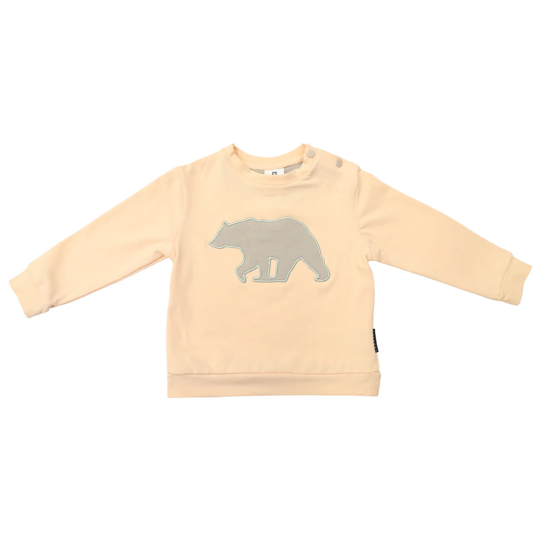 Bear Applique Tee - Sand