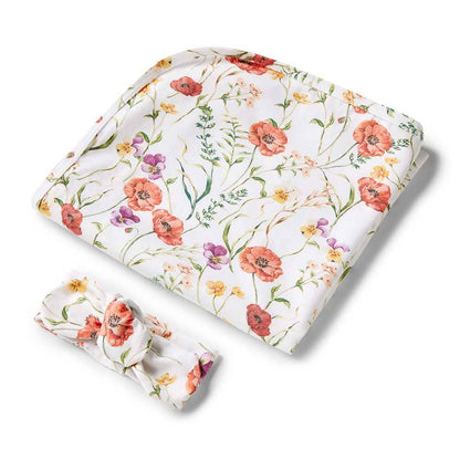 Meadow Organic Jersey Wrap & Topknot Set