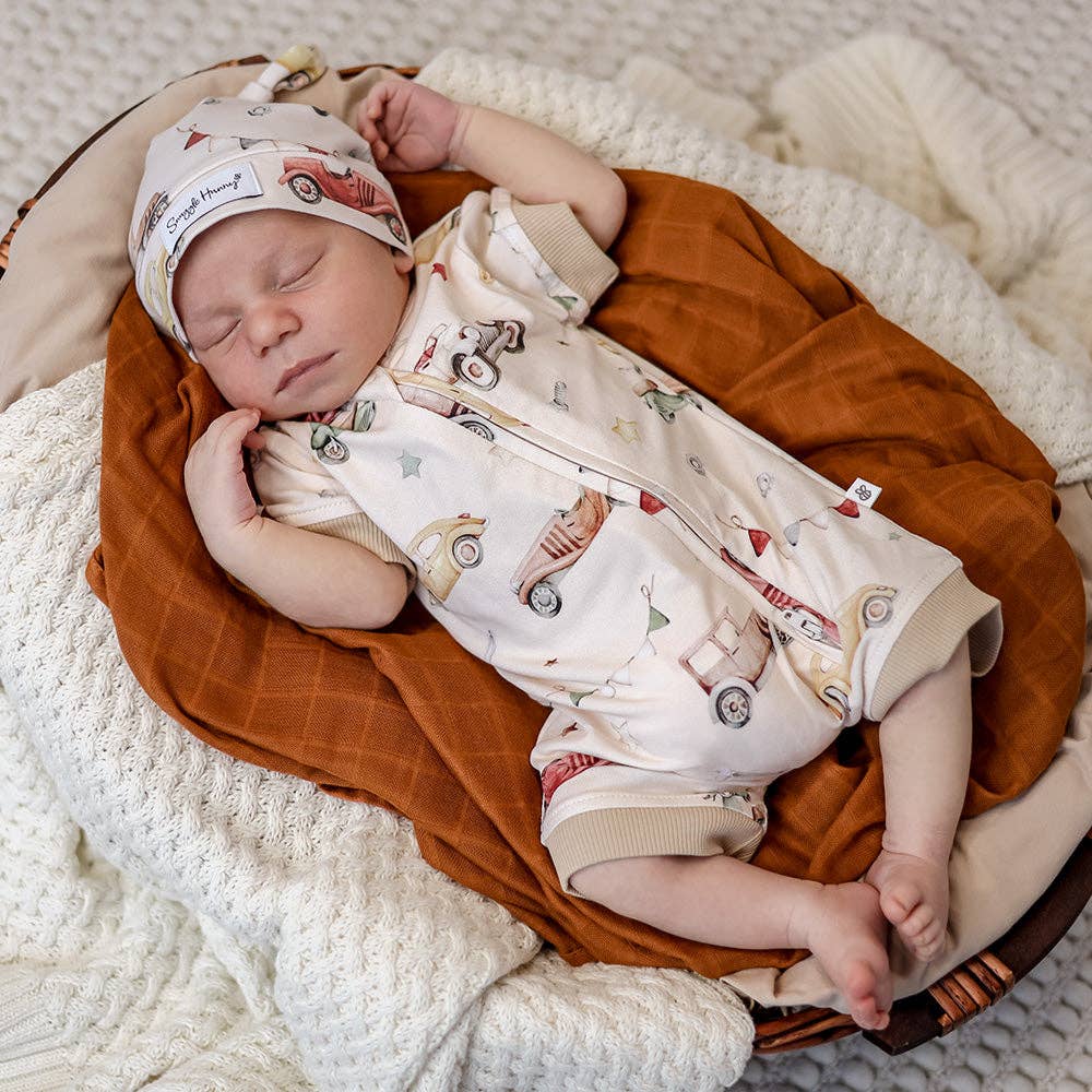 Vintage Cars Organic Snuggle Shortie