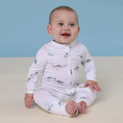 Turtle Organic Snugglesuit Convertible Romper