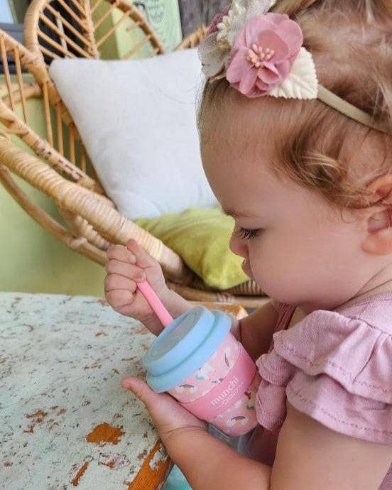 Unicorn Babychino Cup - Straw Included