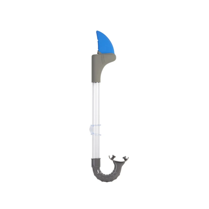 Shark Bite Blue Grey Fin Snorkel: Misty Blue/Grey (SHARKSNORK8)