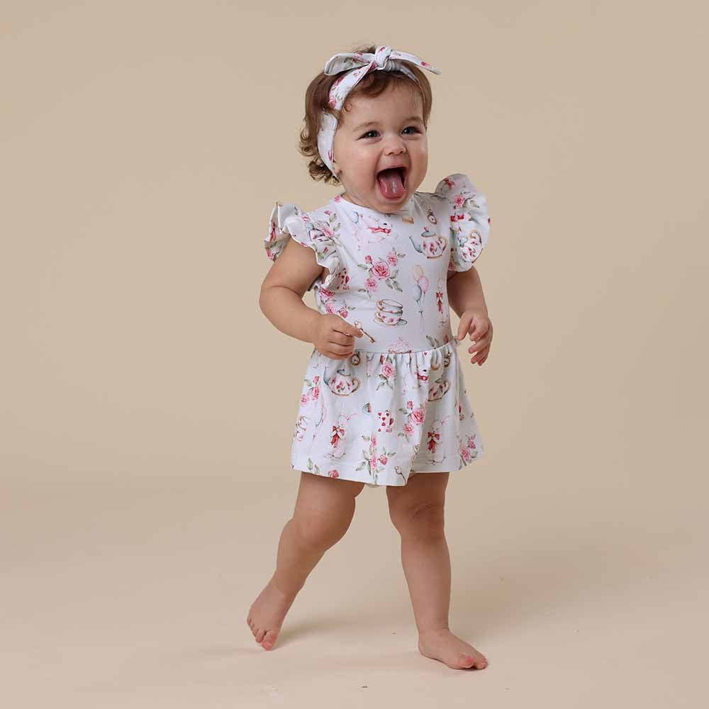 White Rabbit Short Sleeve Organic Dress