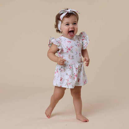 White Rabbit Short Sleeve Organic Dress