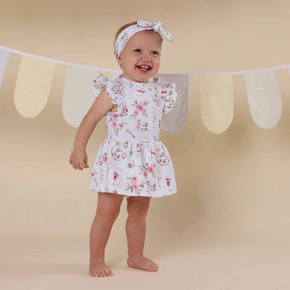 White Rabbit Short Sleeve Organic Dress