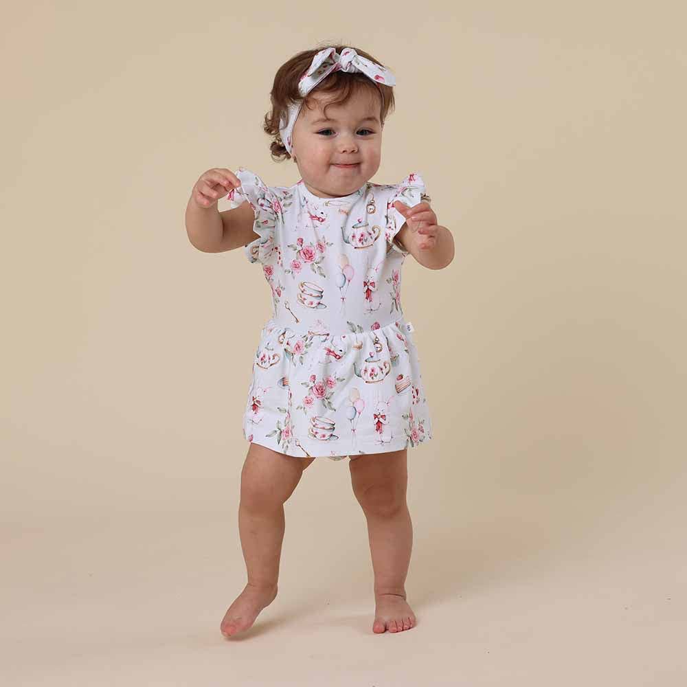 White Rabbit Short Sleeve Organic Dress