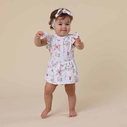 White Rabbit Short Sleeve Organic Dress