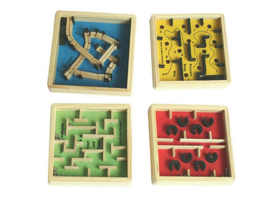 Mini Wooden Labyrinth Puzzle