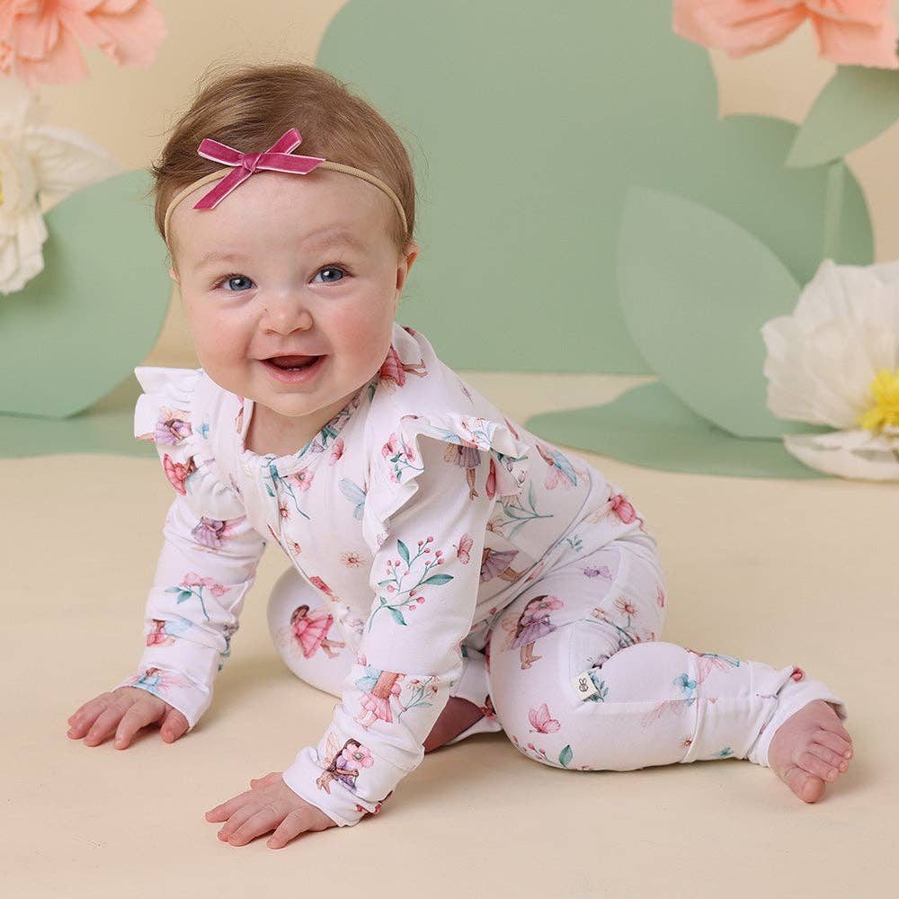 Fairy Garden Organic Snugglesuit Convertible Romper