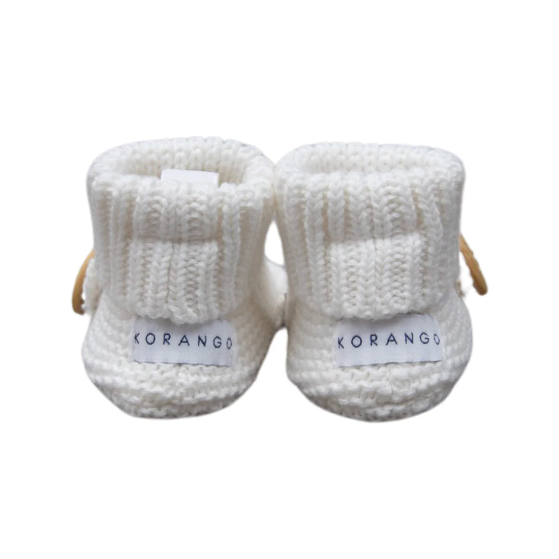 Cotton Knit Bootie with Gift Box - White