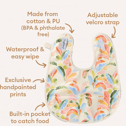 Summer Palm Snuggle Bib