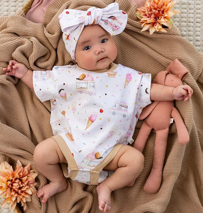Ice Creams Organic Oversized Romper