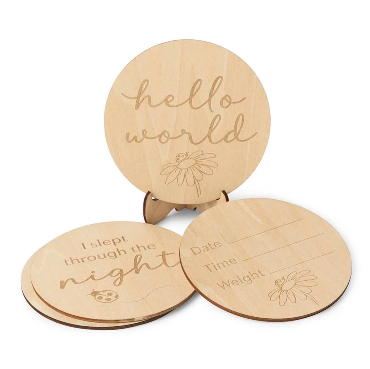 Ladybird Wooden Milestone Cards