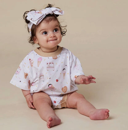 Ice Creams Organic Oversized Romper