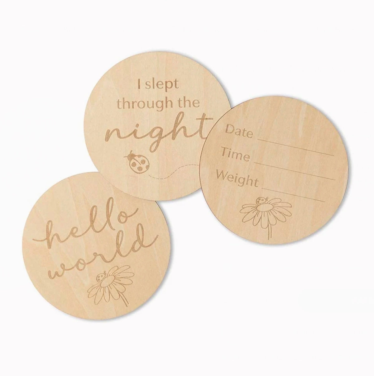 Ladybird Wooden Milestone Cards