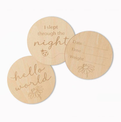 Ladybird Wooden Milestone Cards