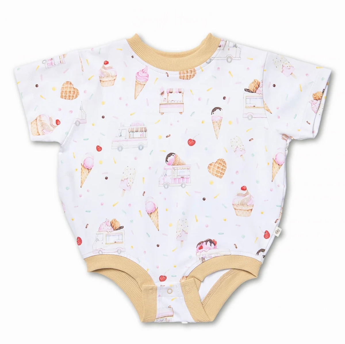 Ice Creams Organic Oversized Romper