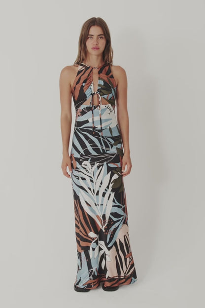 Tramonto Cut Out Front Maxi Dress