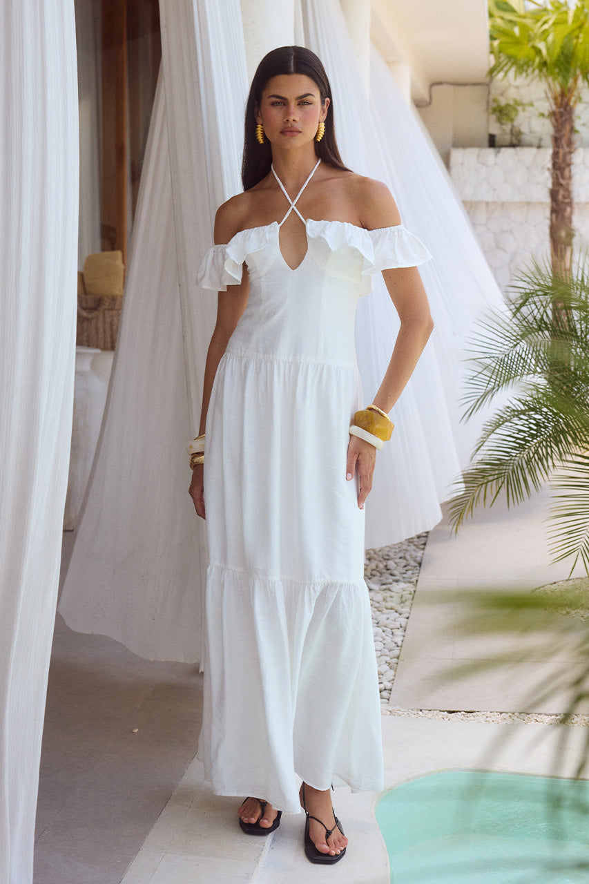 Etallia Maxi Dress - White