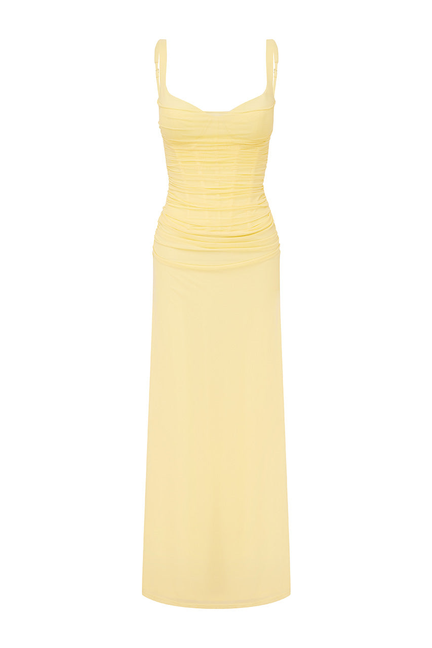 Emmeline Corset Maxi Dress - Butter