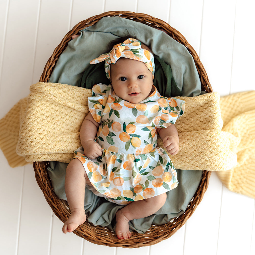 Citrus Squeeze Short Sleeve Organic Dress