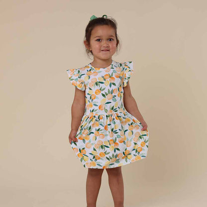 Citrus Squeeze Short Sleeve Organic Dress