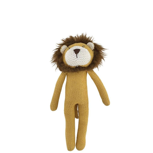 Knitted Lion Rattle - 25cm