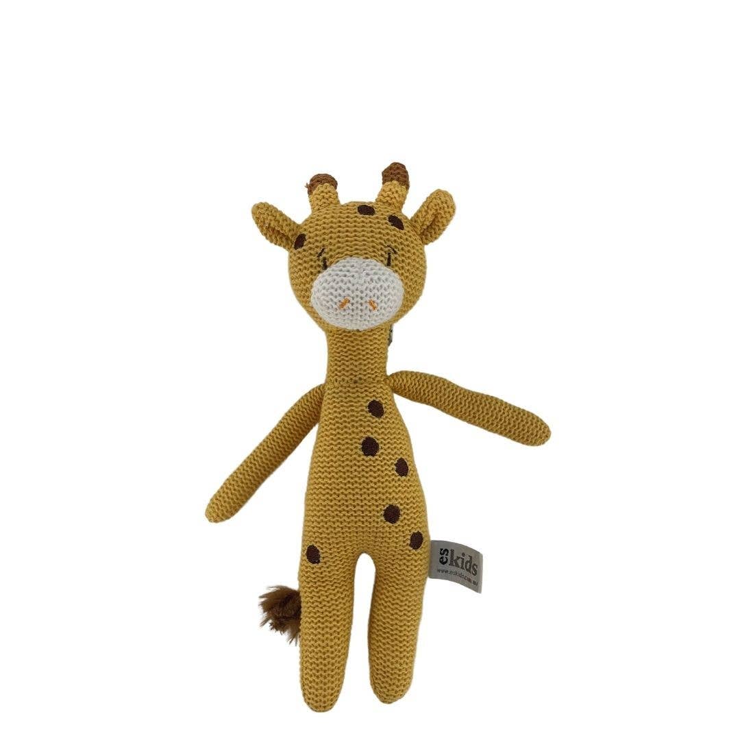 Knitted Giraffe Rattle - 25cm