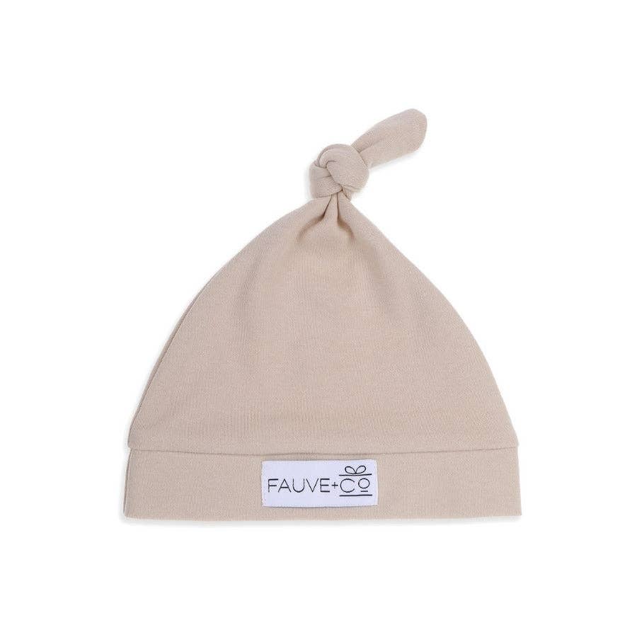Evie Knotted Beanie - Oatmeal