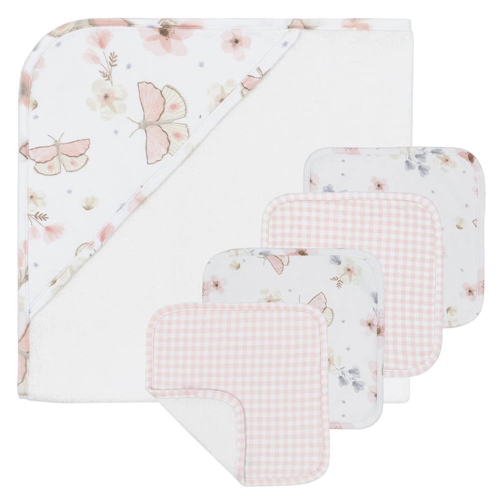 5pc Bath Gift Set - Butterfly Garden