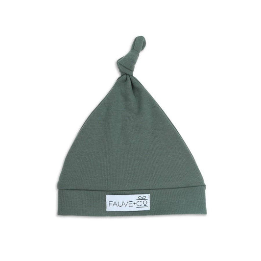Evie Knotted Beanie - Sage