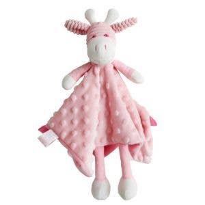 Giraffe Comforter - Pink - 30cm