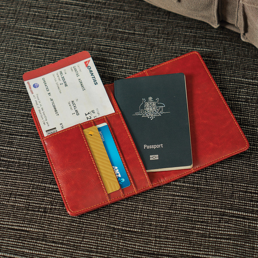 Gentlemans Passport Holder - Vegan Leather