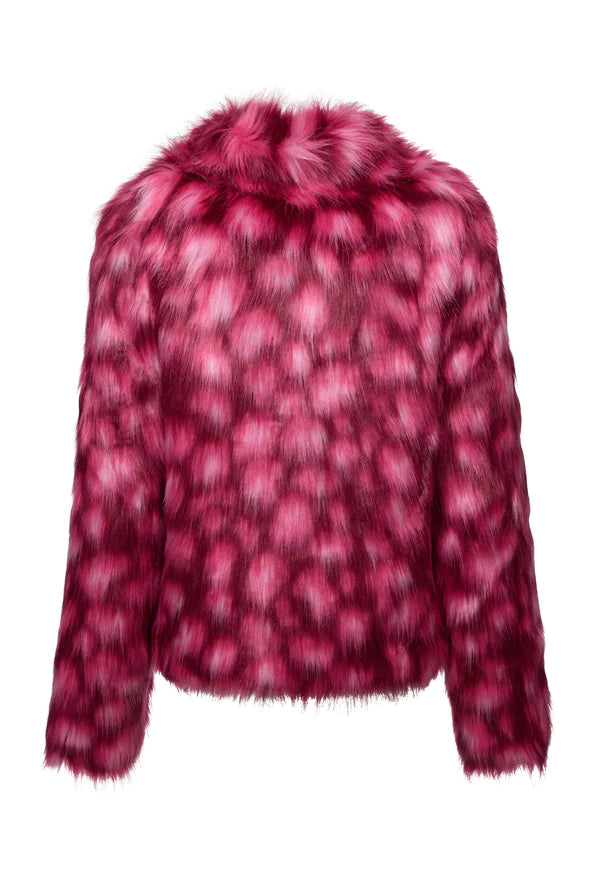 Glow Jacket - Bright Pink Leopard