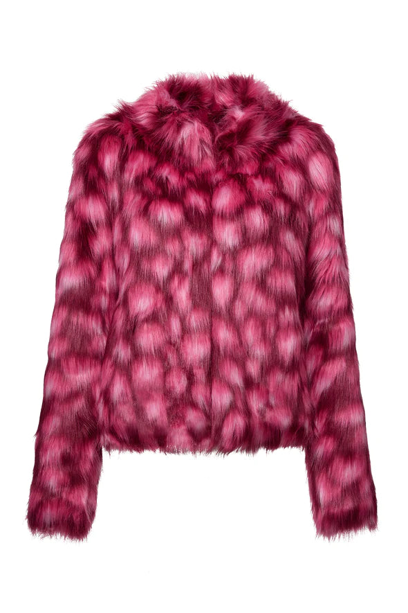 Glow Jacket - Bright Pink Leopard