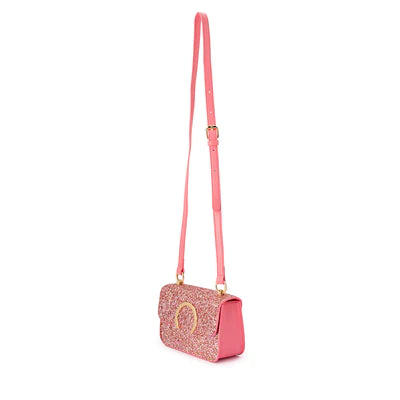 Lidia Glitter Cross Body Bag Pink