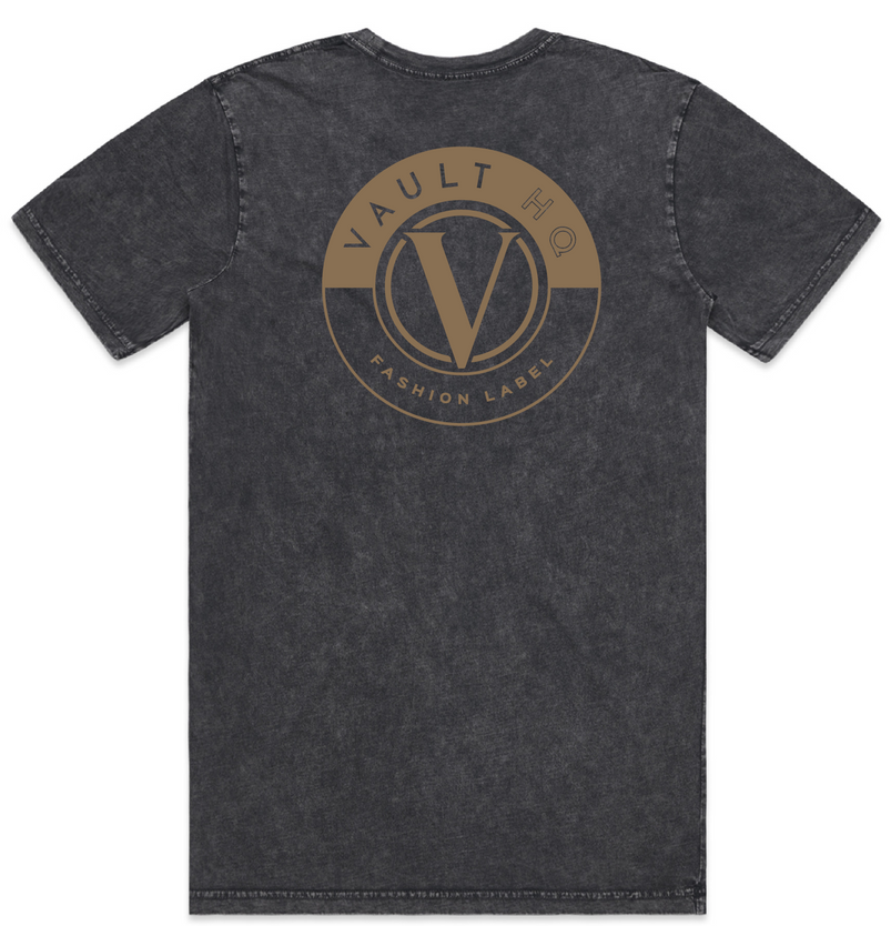 Vault Stone Wash Men's T-shirt - Black Stone