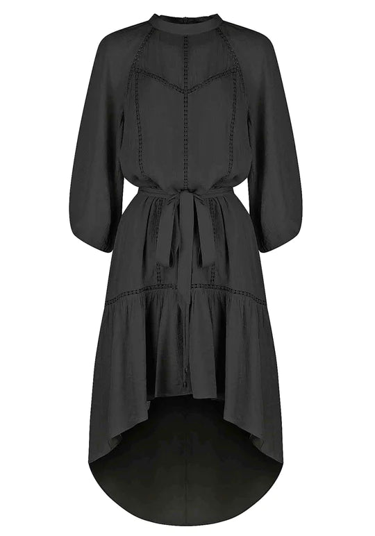 Seven Wonders Dress - Black High Low Dress