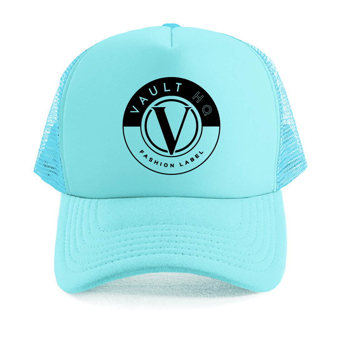 Vault Premium Truckers Hat - Light Blue