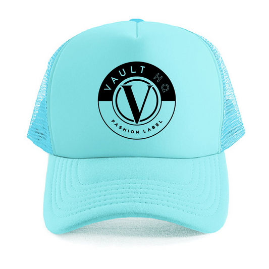 Vault Premium Truckers Hat - Light Blue